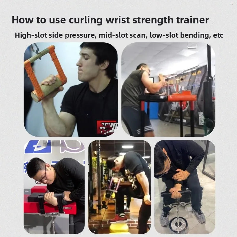 Pro Grip Armwrestling Handle – Cable & Wrist Curl Attachment with Strap