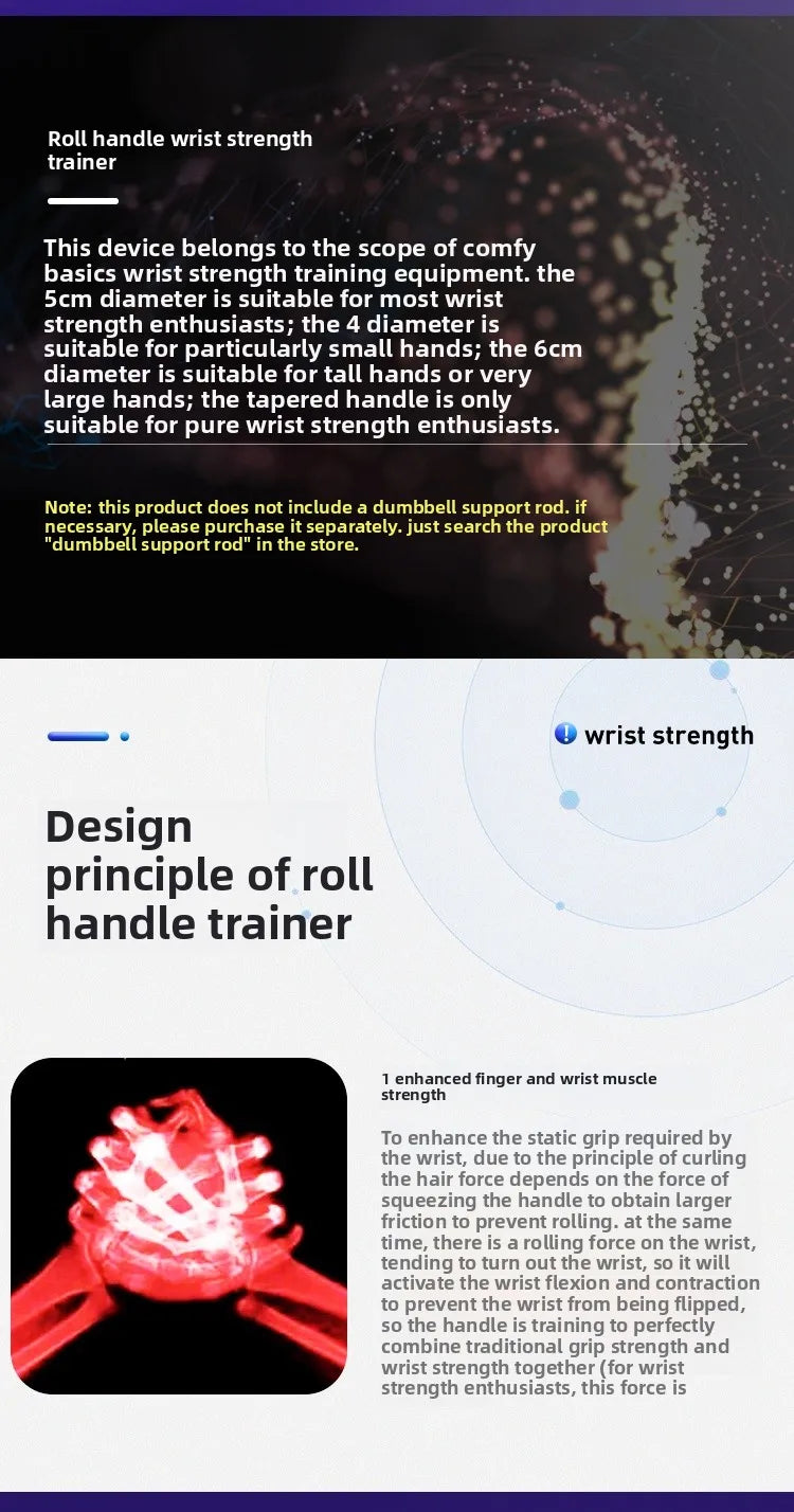 Pro Grip Armwrestling Handle – Cable & Wrist Curl Attachment with Strap